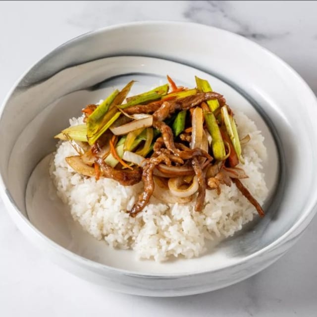 Pork with Fresh Leek.