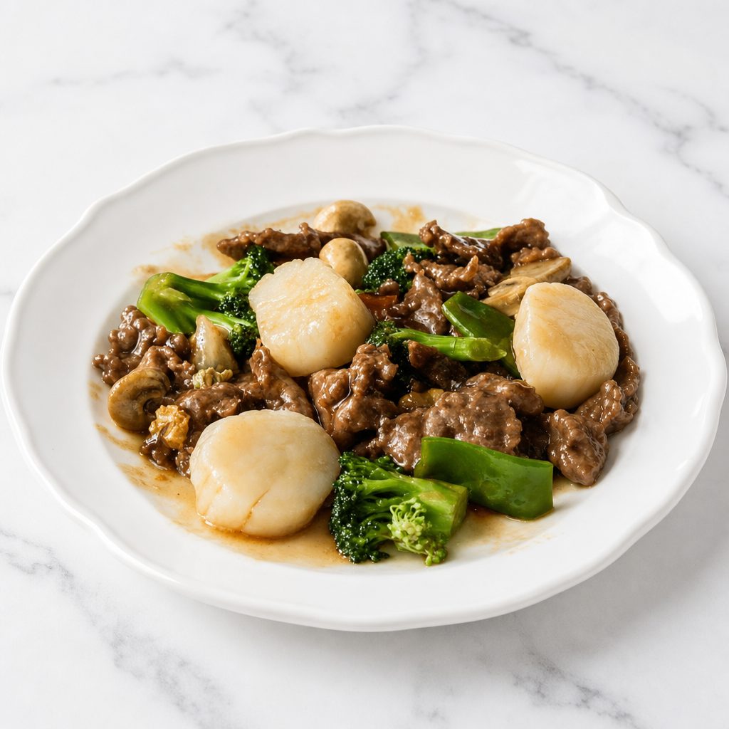 Beef with Scallop.