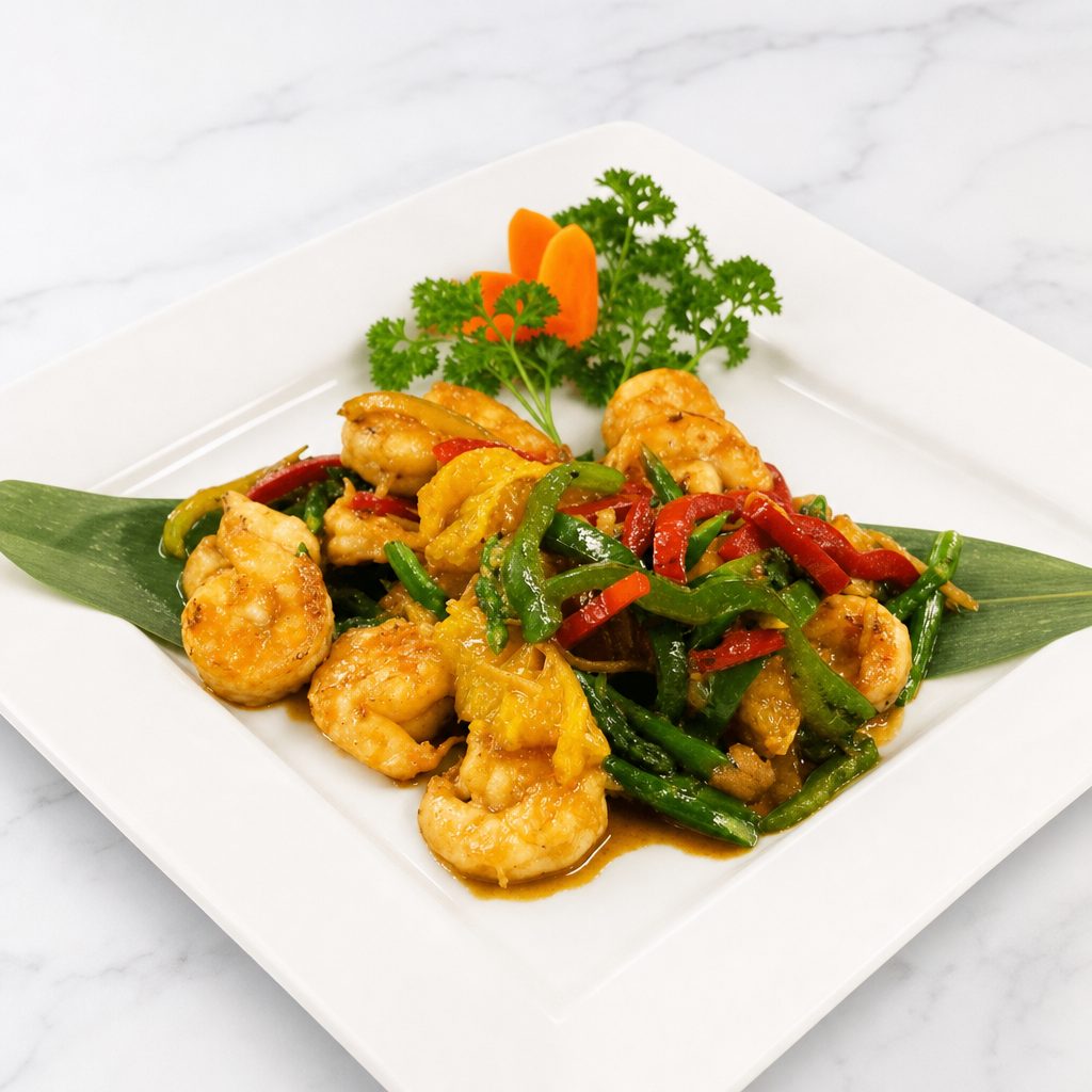 Orange Shrimp Lunch.