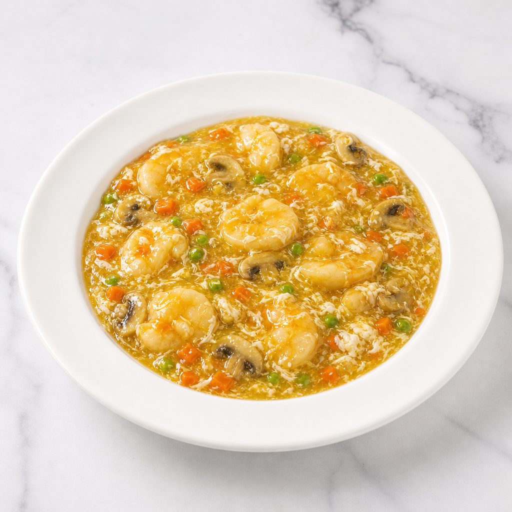 Shrimp with Lobster Sauce.