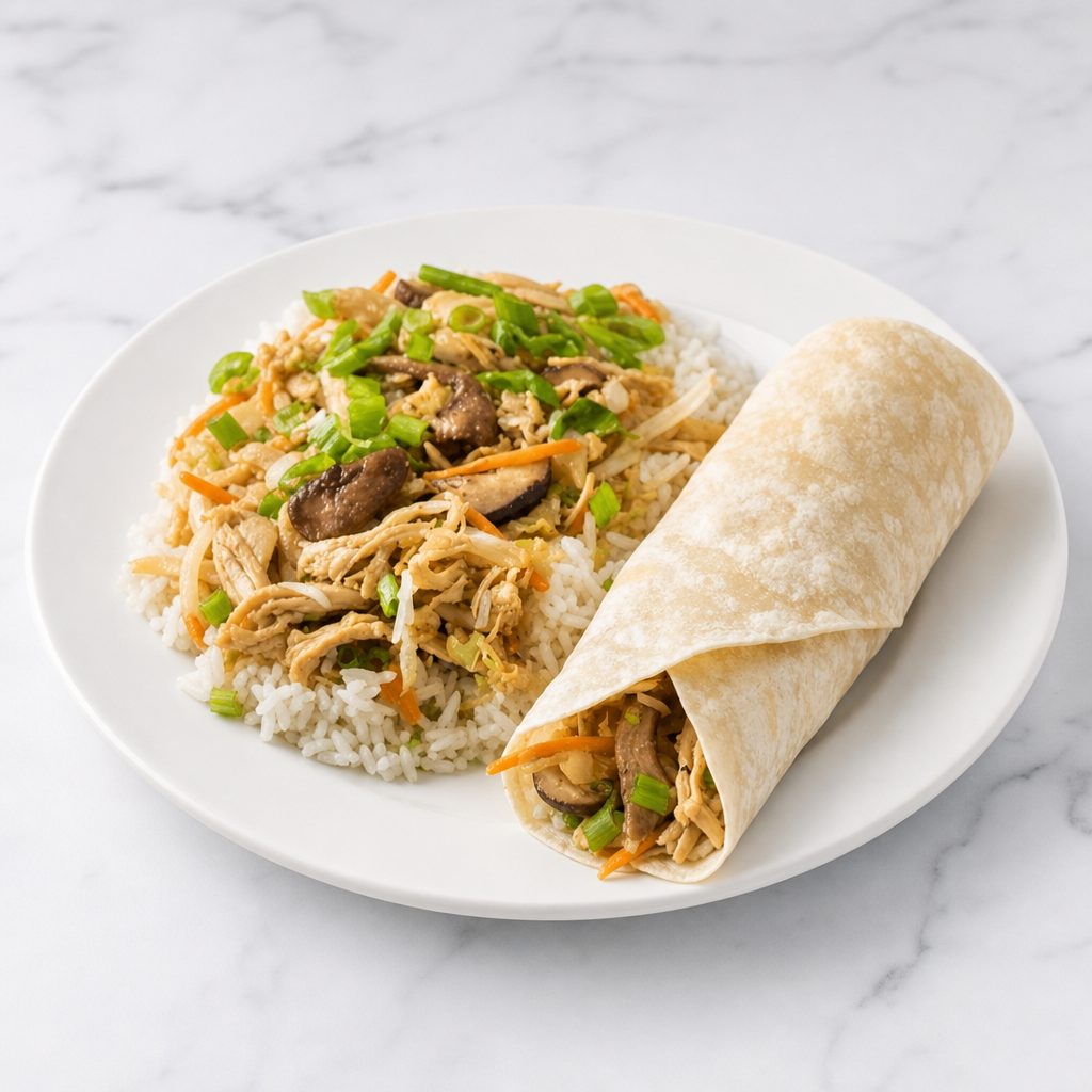 Moo Shu Pork (With 5 Pancakes).