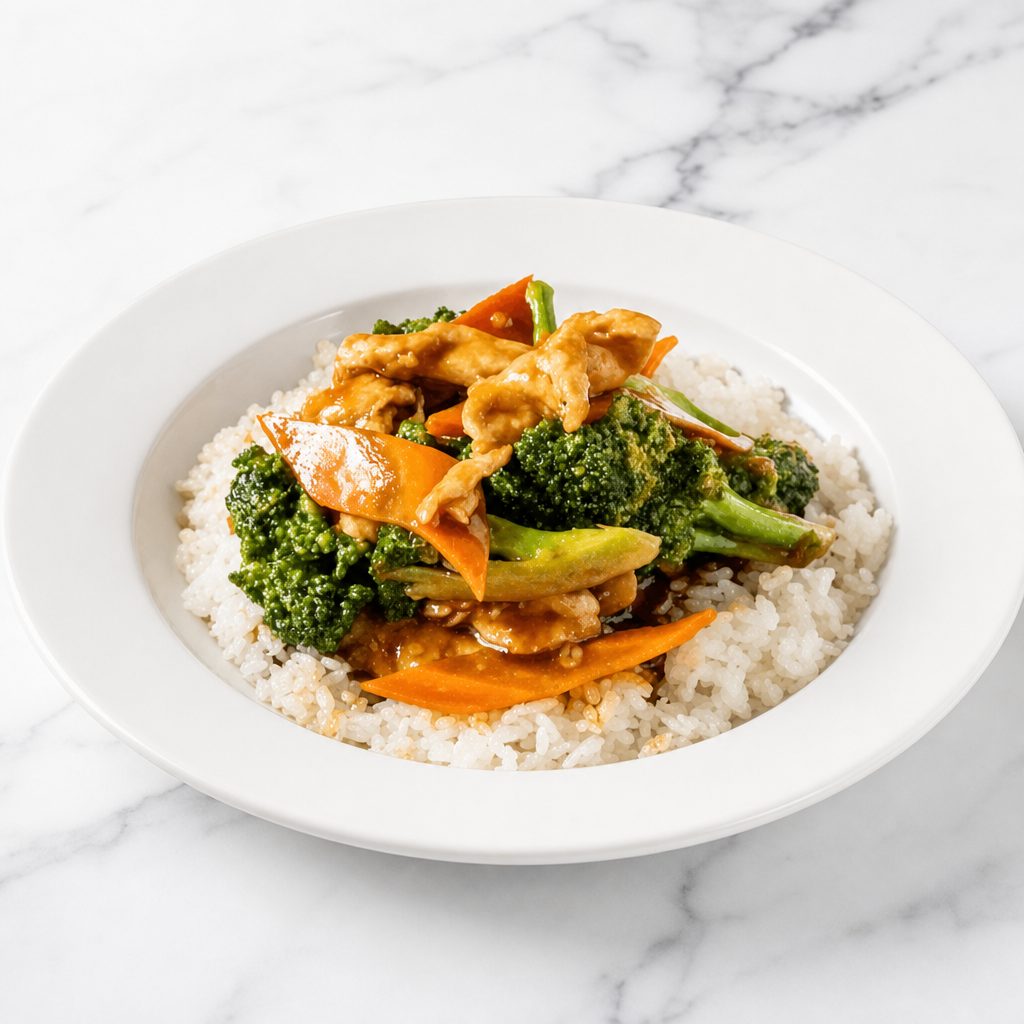 Chicken with Broccoli Lunch.