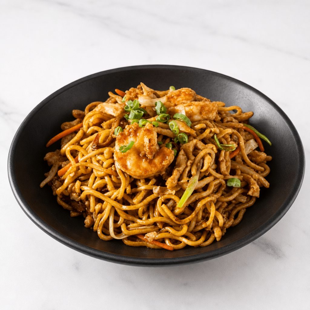 Lo Mein (Shrimp, Beef or Combination).