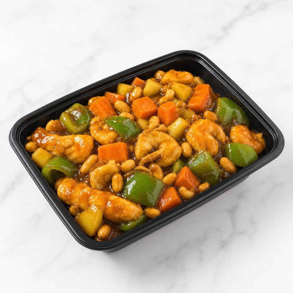 Kun Pao Shrimp with Peanuts.