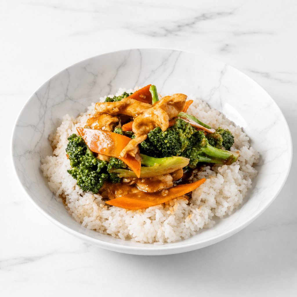Chicken with Broccoli.