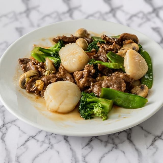 Beef with Scallop.