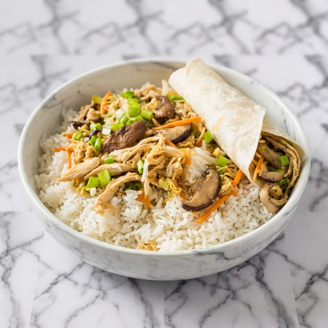 Moo Shu Chicken (With 5 Pancakes).