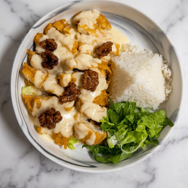 Walnuts Nuts Chicken Lunch.