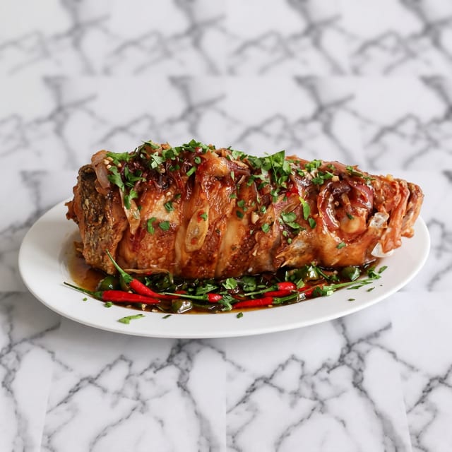 Crispy Whole Red Snapper (1.75 Lb).