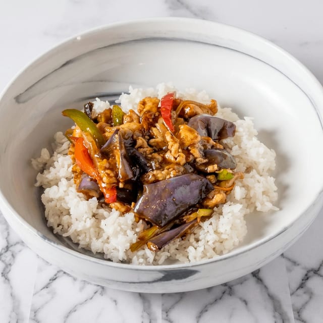 Chicken with Eggplant Lunch.