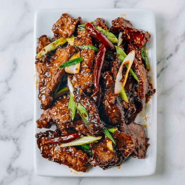 Pan-Seared Orange Beef.